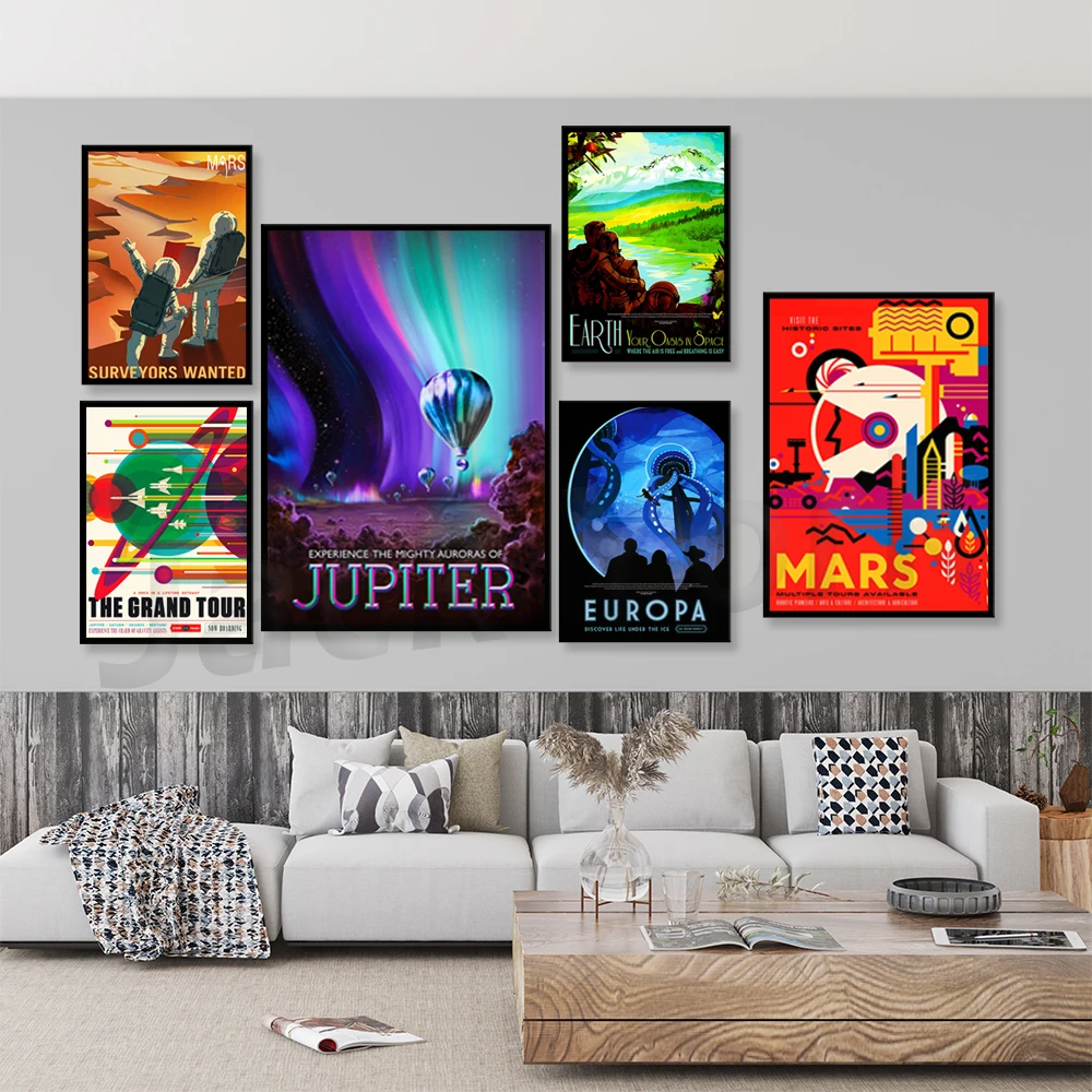 Earth ( Visions of the Future), space travel — poster