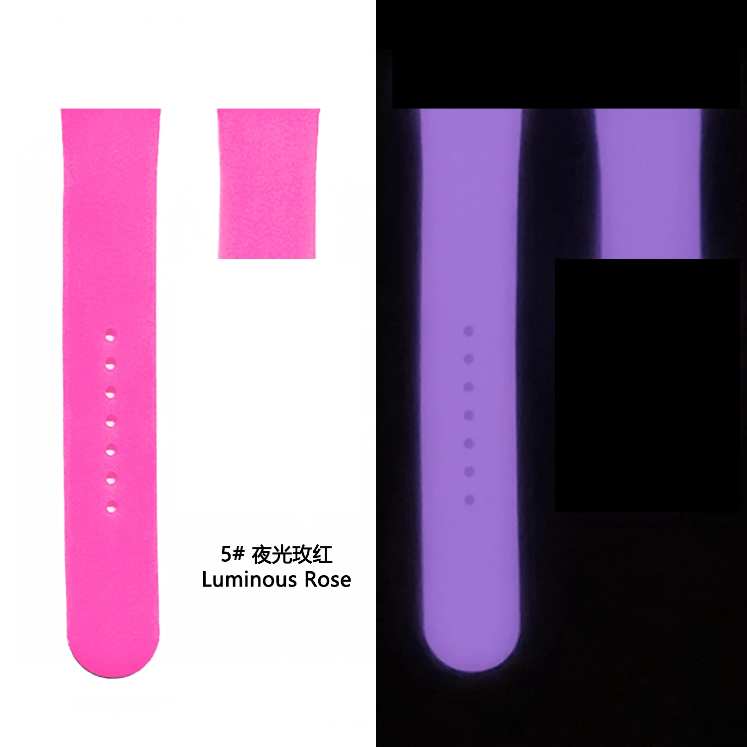 NEW Glow in The Dark Band For APPLE WATCH SERIES 7, Silicone Watch Strap Fluorescence Band for iWatch Band Series 5/4/3