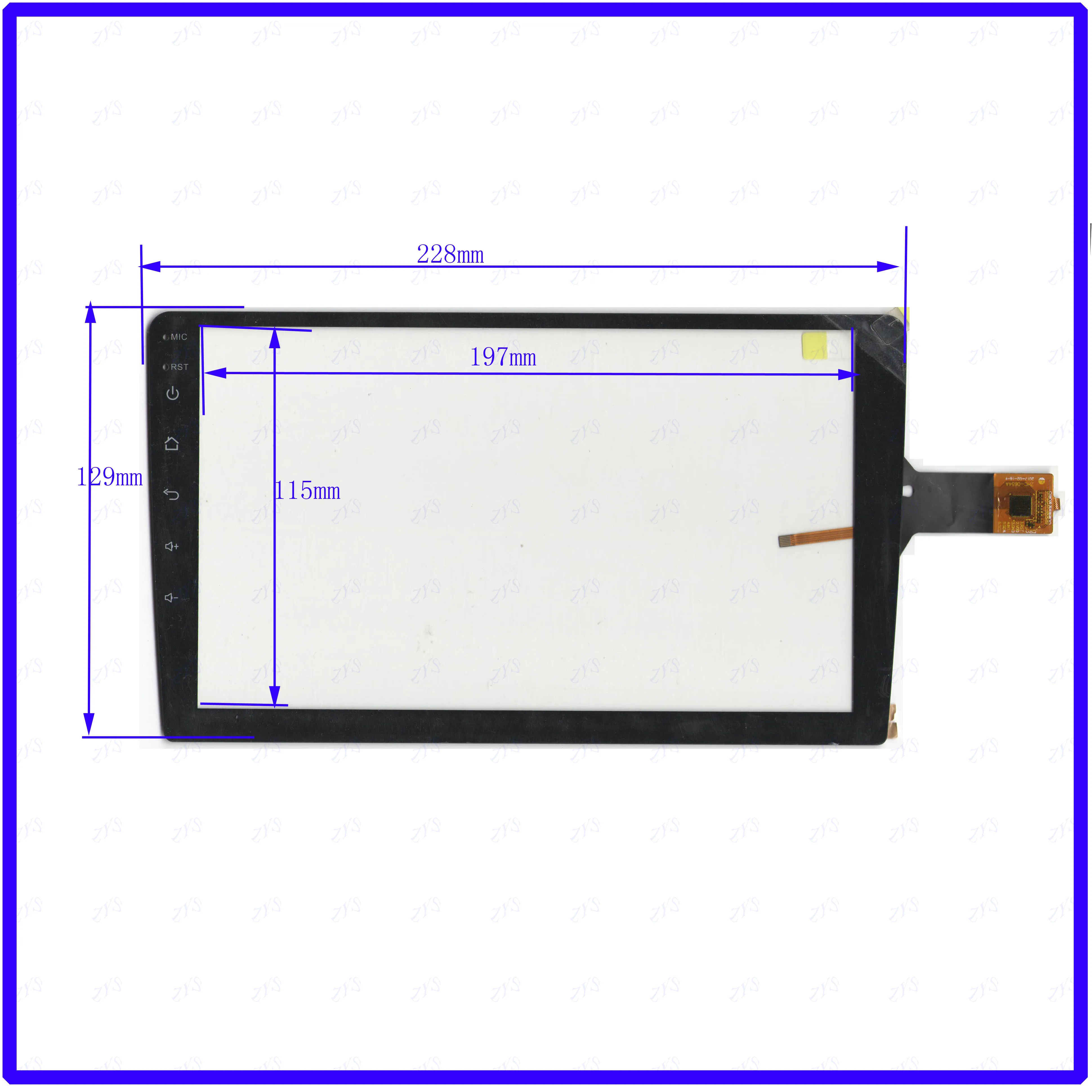 

ZhiYuSun ZHC0654A NEW 9inch 228mm*129mm Touch sensor panel 6 use GPS DVD 228*129 GT911 overlay kit Resolution ZHC-0654A