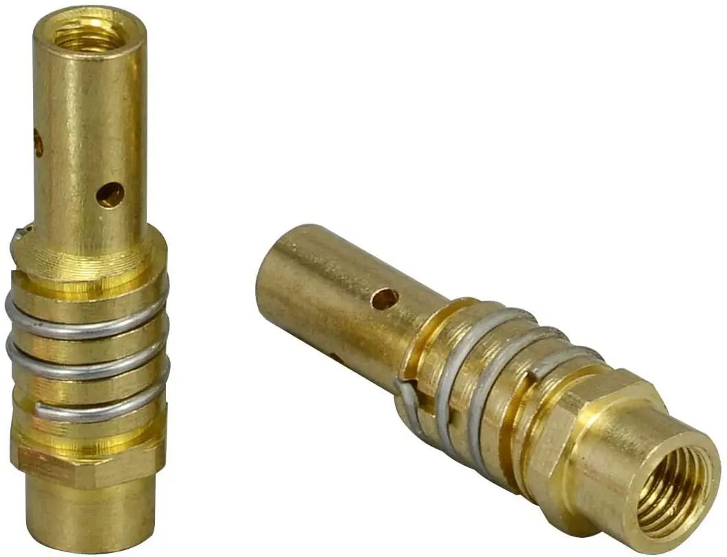 MB15 15AK Contact Tip M6x25 0.8/0.9/1.0mm Tips Holder Diffuser & Shield Cup & Swan Neck For MB-15AK Co2 MIG Welding Torch 18PK