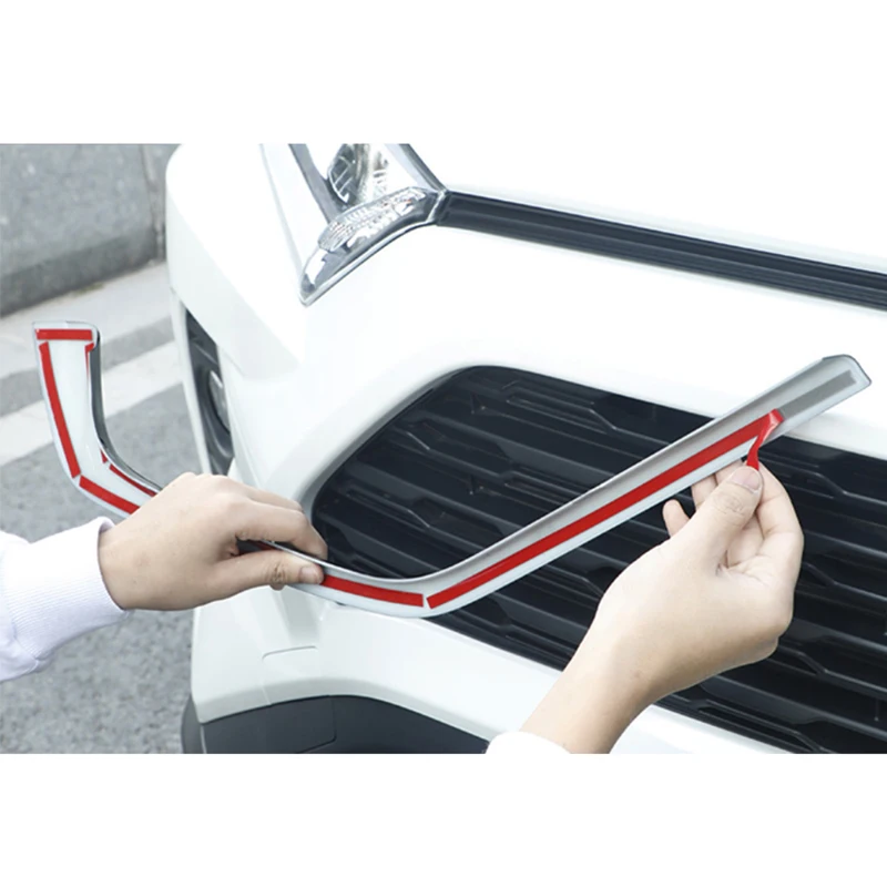 For Toyota RAV4 XA50 2019 2020 2021 2022 2023 2024 2025 Hybrid ABS Car Front Grille Grills Decoration Cover Frame Accessories