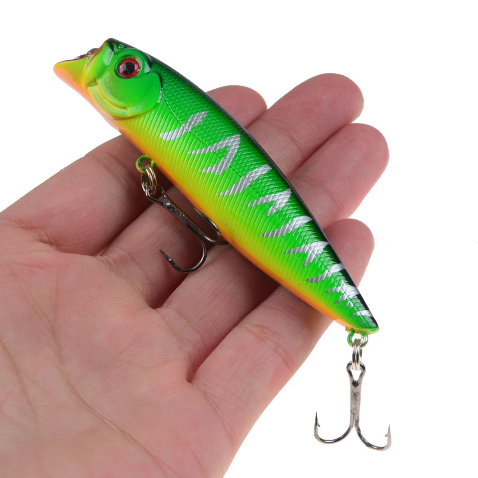 Whopper Plopper 9cm 11.5g TopWater Popper Fishing Lure Hard Bait Wobblers Rotating Soft Tail Fishing Tackle