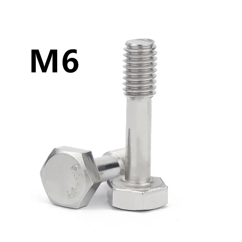 5PCS M6x10/12/14/16/20/25/30/35mm GB838 hexagon loose not off screws outer hex do not escape screw stainless steel bolt