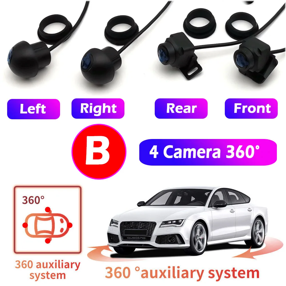 360° Panoramic Camera 720P / 1080P HD Rear / Front / Left / Right 360 Panoramic Accessories for Car 8 CORE android Radio