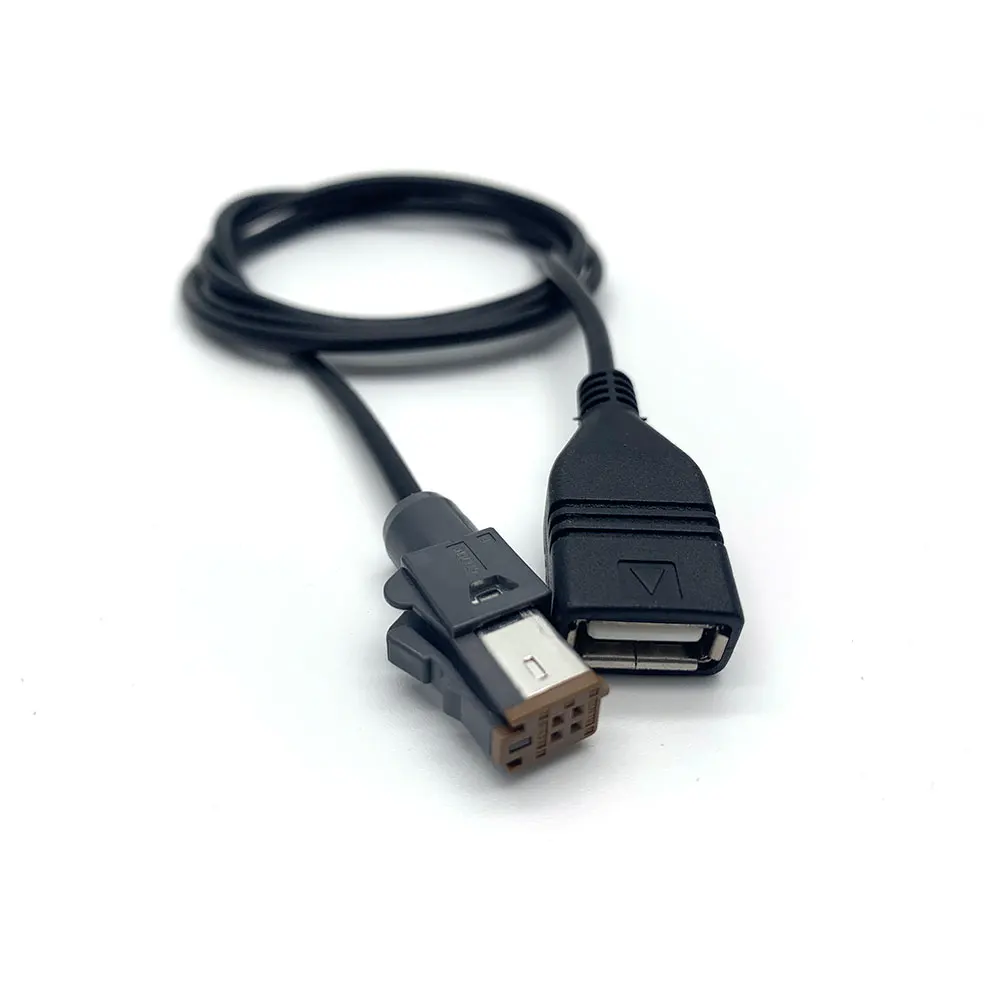 Cable auxiliar de Audio para coche, adaptador de enchufe de 4 pines a interfaz USB estándar, Cable de extensión de línea para Suzuki Subaru