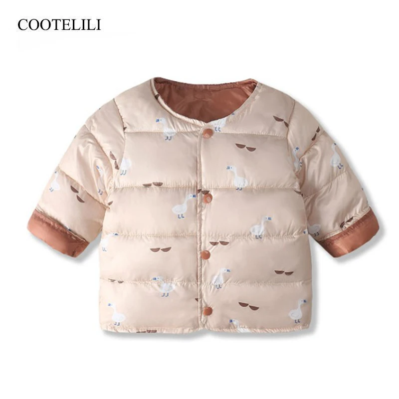 

COOTELILI Winter Parkas Kids Jackets For Baby Girls Boys Clothes Thick Cotton Children's Coat Baby Outerwear Infant Overcoat