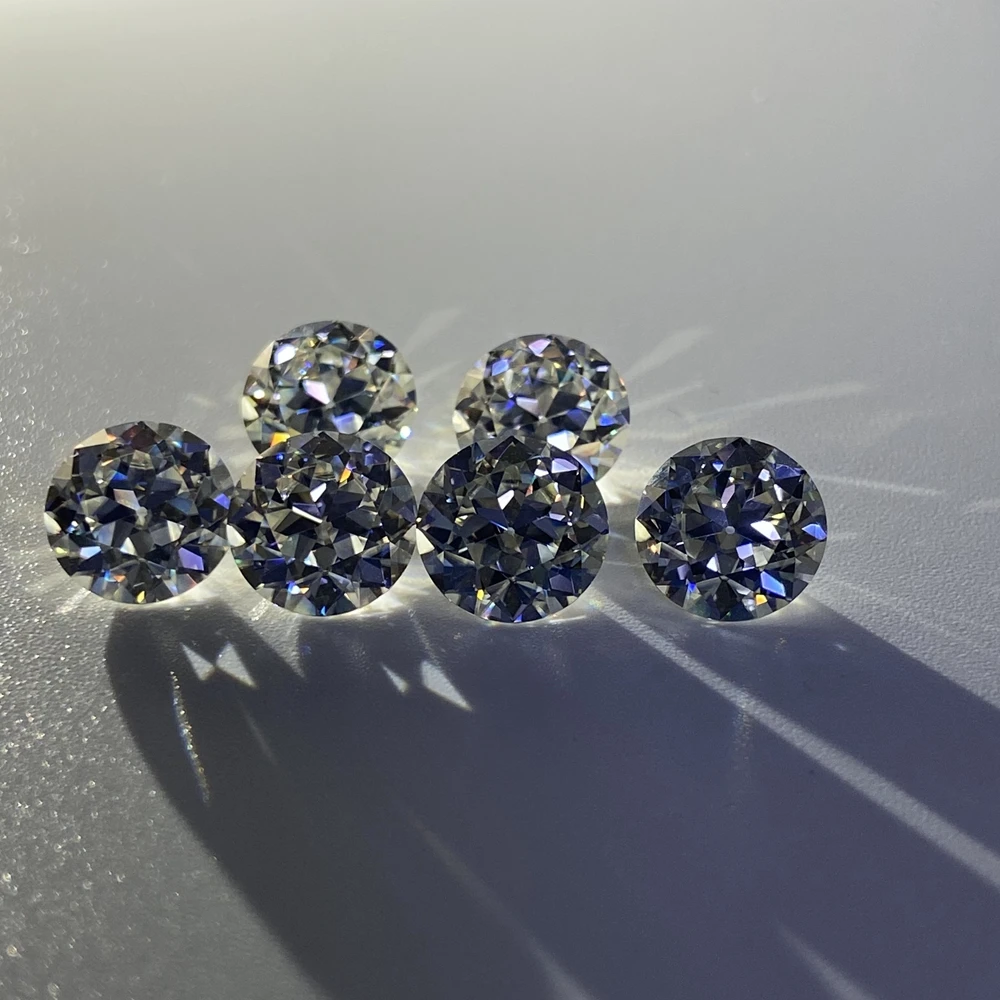 6mm-12mm Perfect Old European Cut White D VVS1 Round GRA Moissanite Diamond On Sale