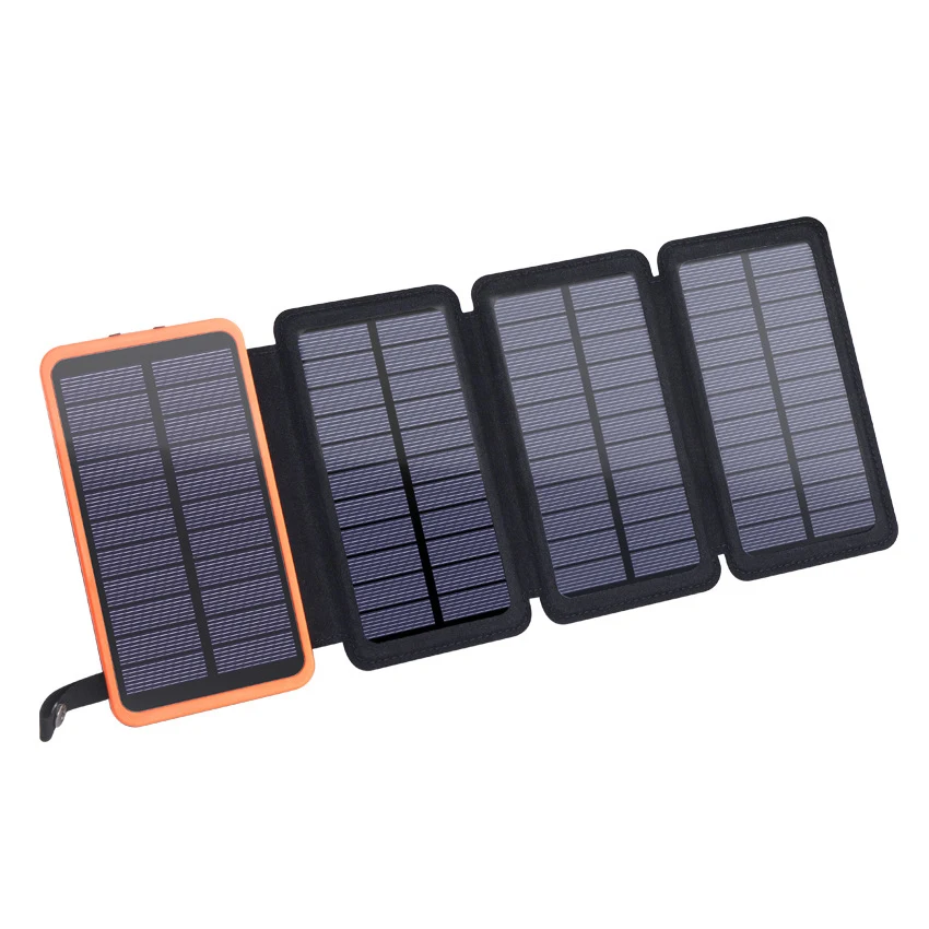 Solar Power Bank 10000mAh External Battery Solar Power Panel Phone Charging Poverbank For Smart Phone iPhone 11 Huawei Xiaomi
