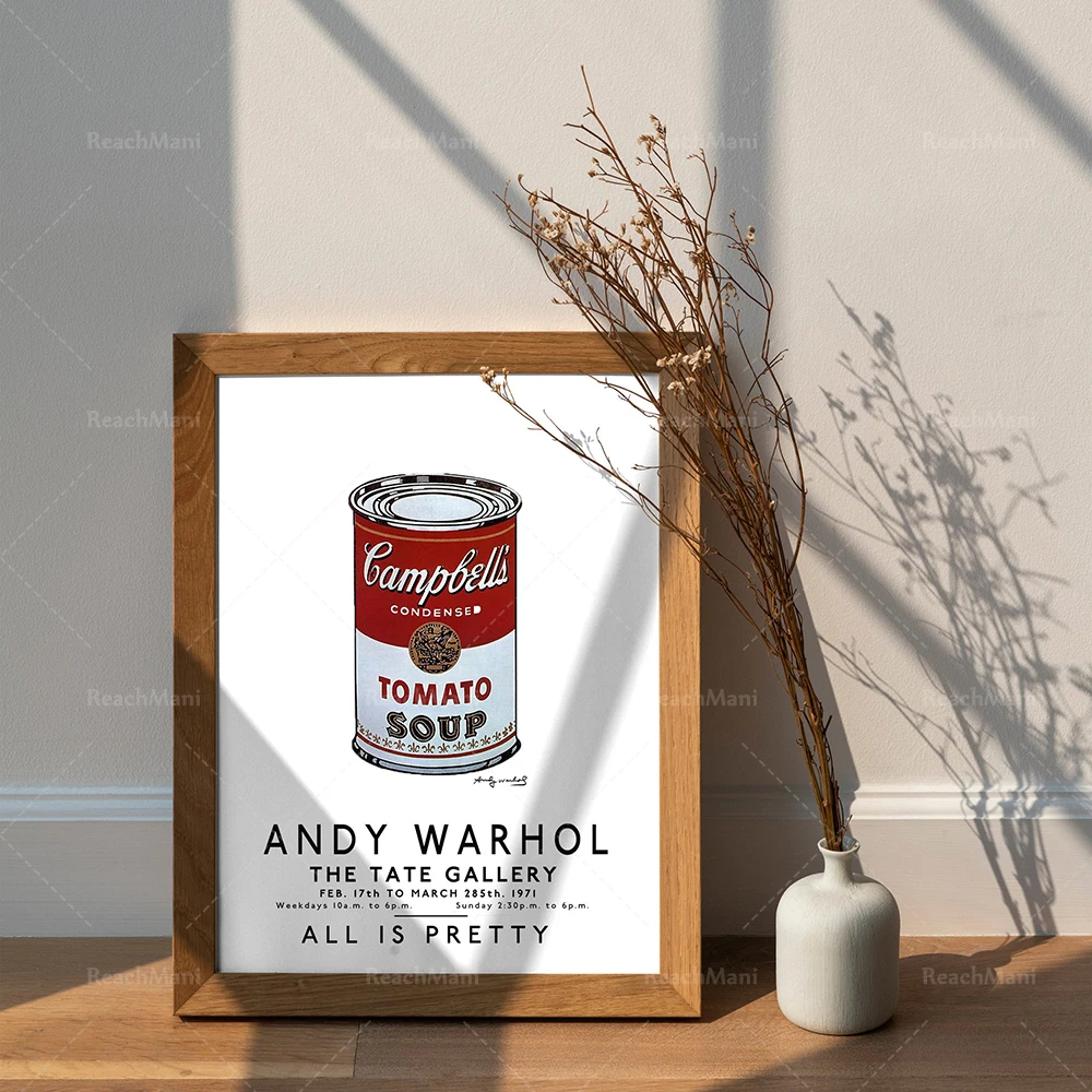 Andy Warhol Art Poster, Campbell Soup Can Andy Warhol, Pop Art, Wall Art, Warhol Poster