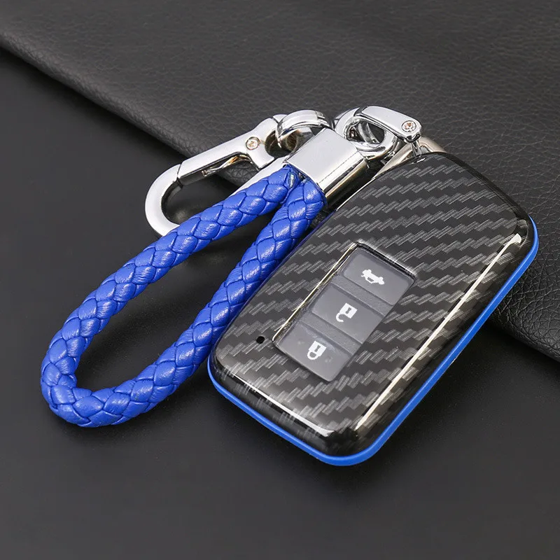 Carbon Car Key Cover Case bag For Lexus NX GS RX IS ES GX LX RC 200 250 350 LS 450H 300H Key Case keychain keyring Accessories