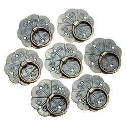 1/5Pcs Antique Bronze Cabinet Drawer Handles Vintage Cupboard Door Knobs Furniture Pull Knobs Ring Hardware With Screw 29mm