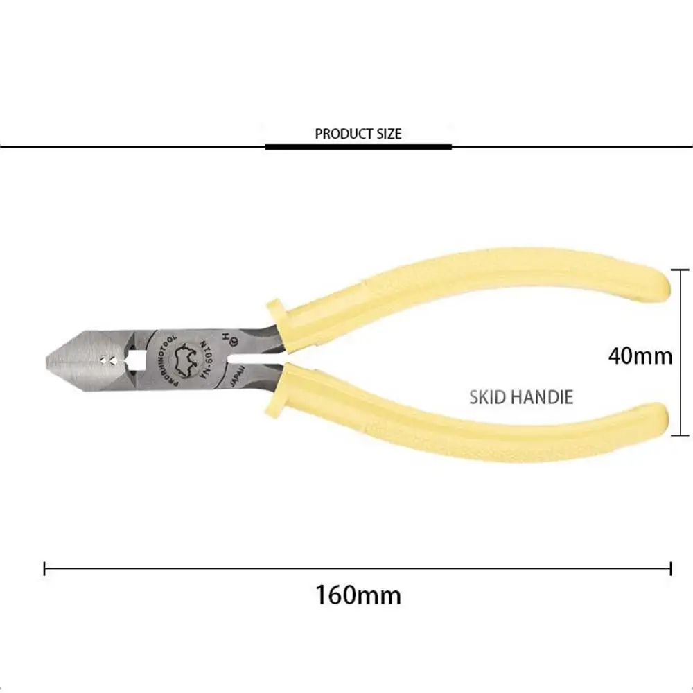 RHINO-Alicate Diagonal para Wire Stripper, Crimpagem, Corte, Reparação Ferramentas, 150mm, 6Inch, 150mm, Japão, YN-601N