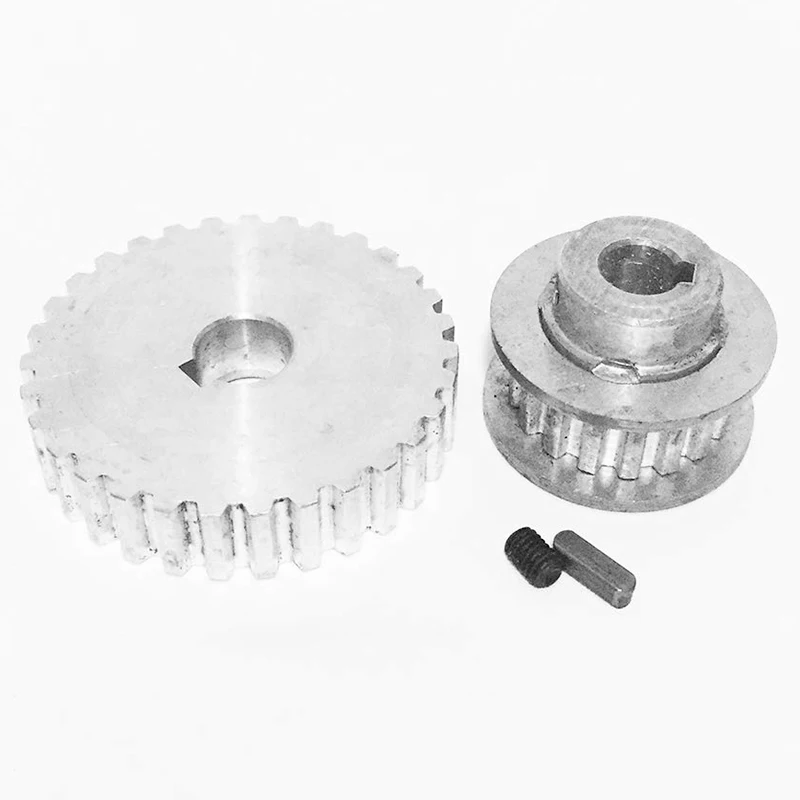 2Pcs Metallo Sincrono Puleggia Ingranaggio Cinghia Del Motore di Azionamento Ad Ingranaggi Gear Wheel S/N Cj0618 Mini Tornio Ingranaggi, macchina di