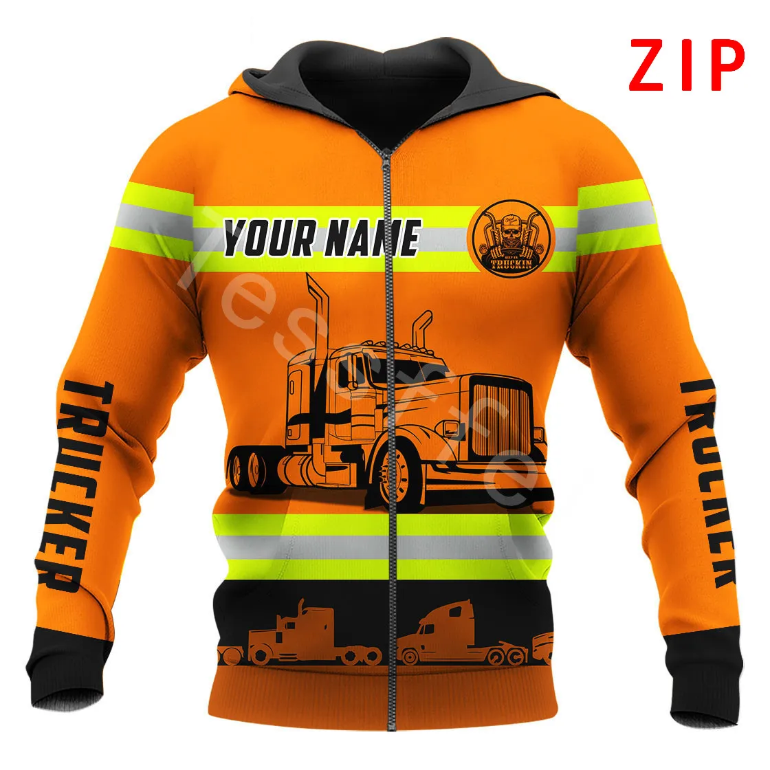 Tessffel Truck Operator 3D Printed 2021 New Fashion For Men/Women Hooded Sweatshirt Zipper Hoodies Casual Unisex Pullover T07