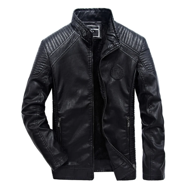 

Fad Men Leather Jackets New Degisn Casual Motorcycle Leather Jacket Coats jaqueta de couro masculina Plus Size L-6XL