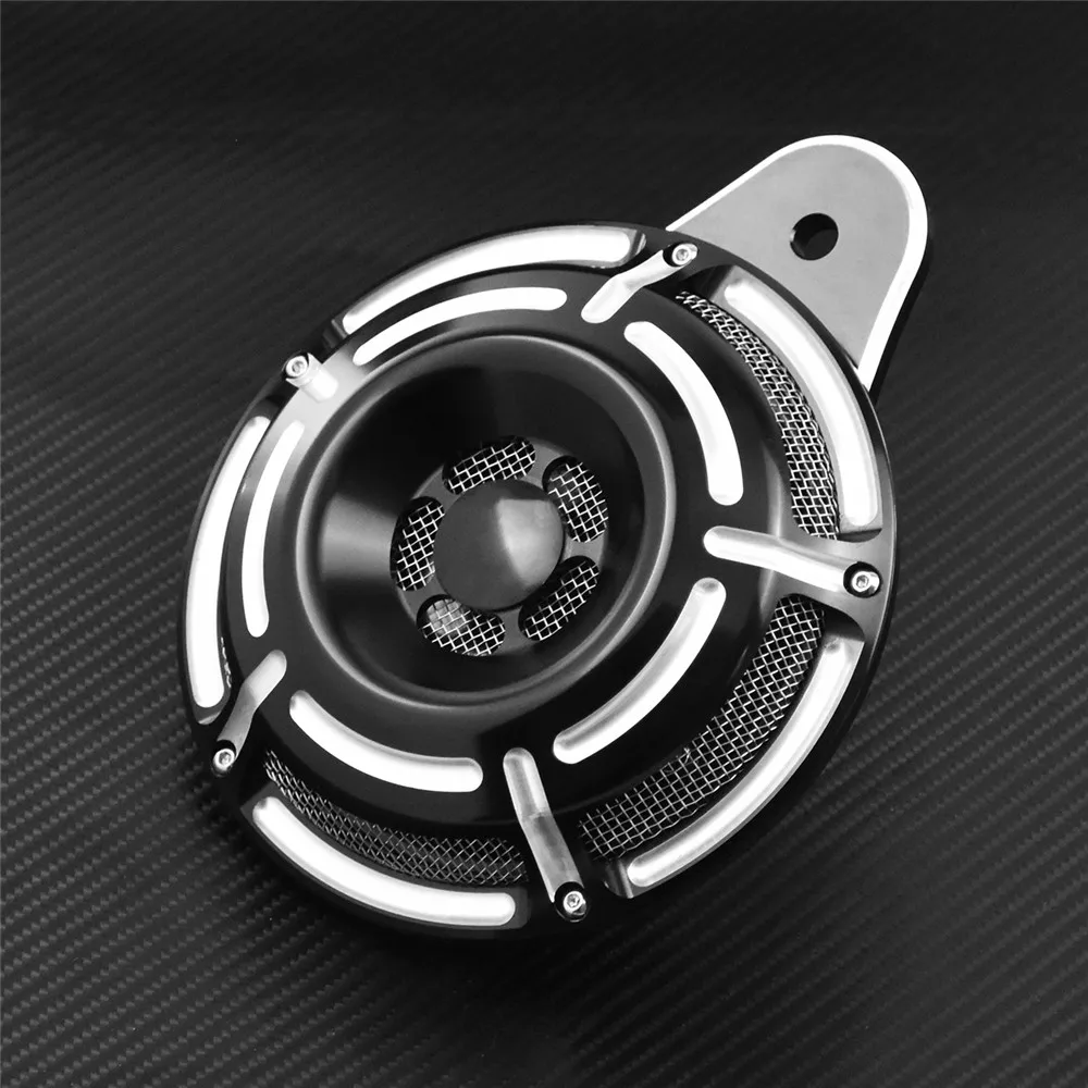 Motorcycle Black/Chrome Horn Cover Horns Loud Speaker Cover For Harley 91-17 Big Twin Sportster XL 883 1200 07-2018 Touring