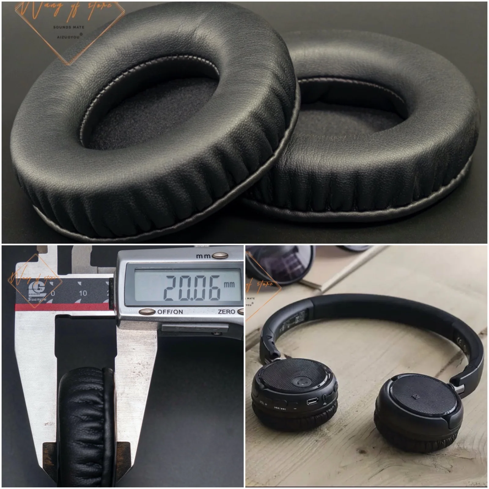 Deeper Slow Rebound Memory Foam Ear Pads For Philips SHB6250 Headphone