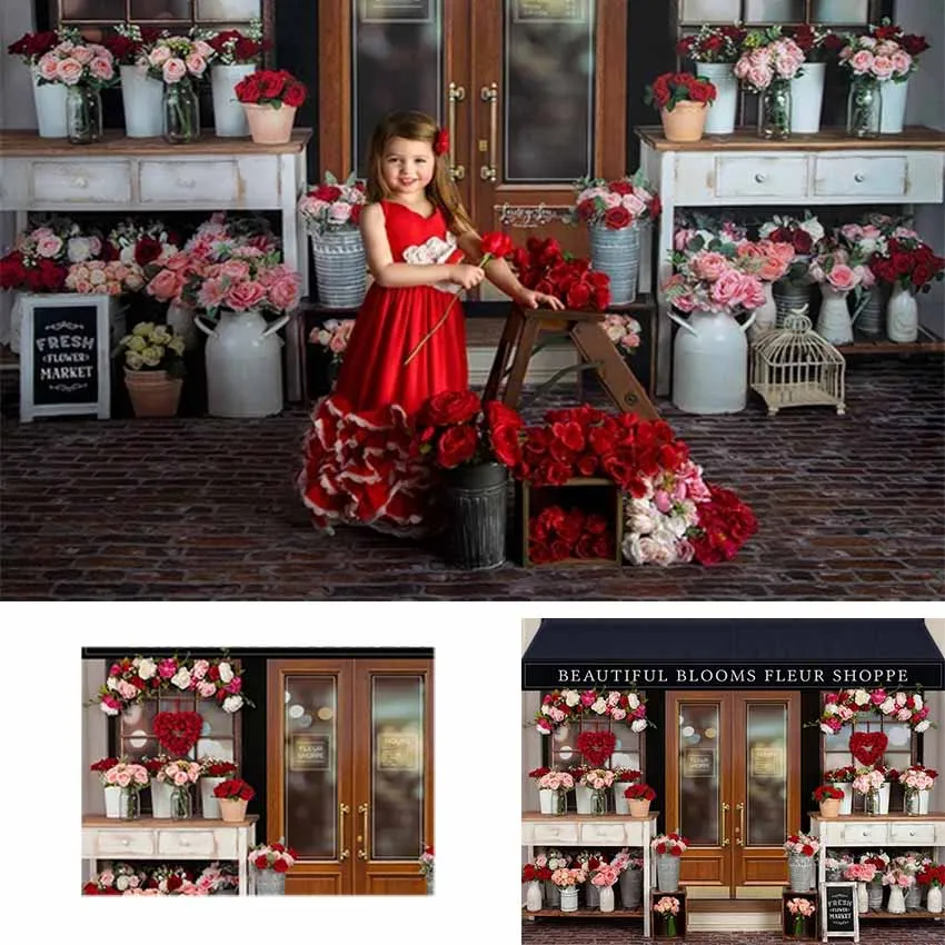 Фон для фотосъемки на День Св. Валентина, любовь, роза, цветок, витрина, Новорожденные, ребенок, портрет, Фотофон, реквизит для студийной съемки