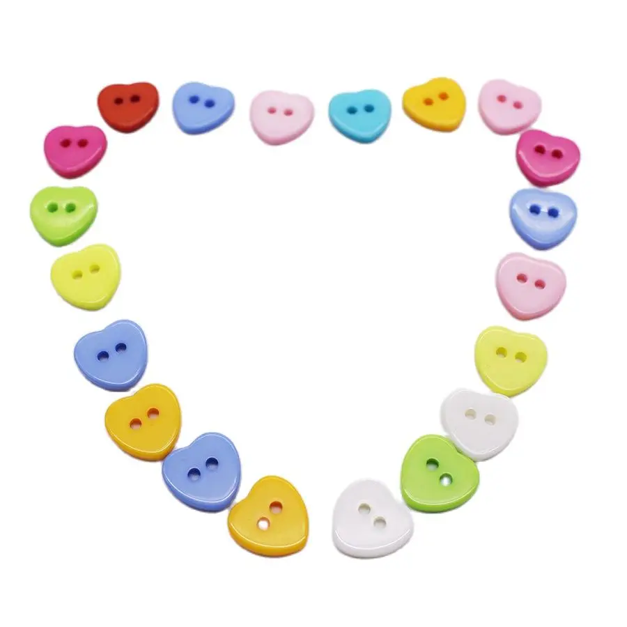 

Heart Pattern Buttons For Scrapbooking Resin Buttons Sewing Craft Buttons Decorative Buttons For Children Botones 2 Holes