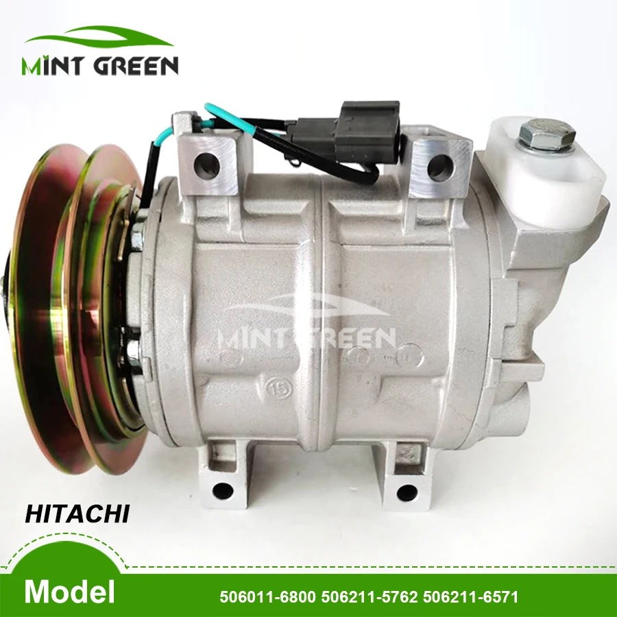 Dks15ch Ac Compressor Voor Hitachi Kenki Komatsu Graafmachines 506011-6800 506211-5762 506211-6571 506011-7441