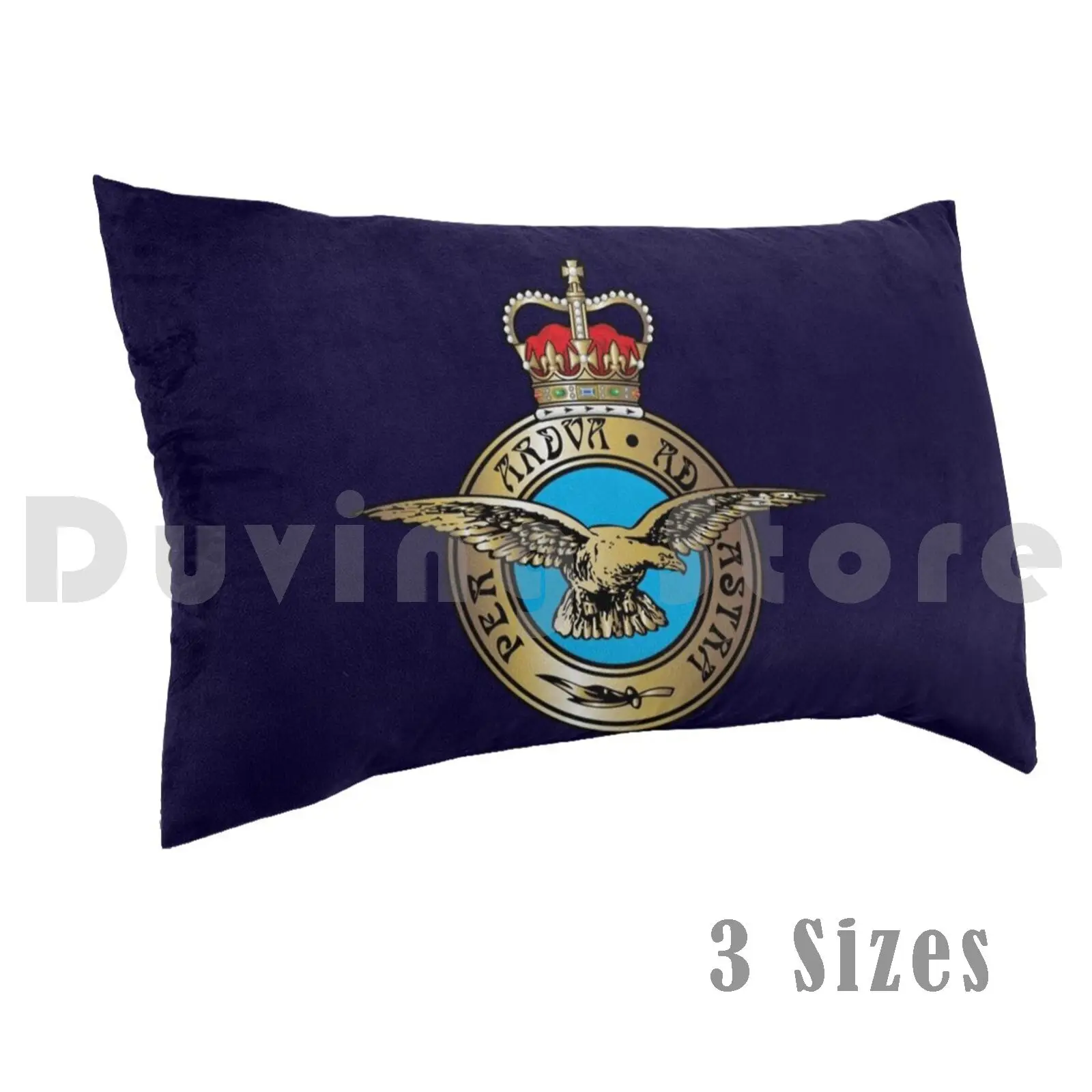 Royal Air Force Badge. On Navy. Pillow Case DIY 50*70 Forces Army Navy Raf Veteran Veterans Emblem Military War