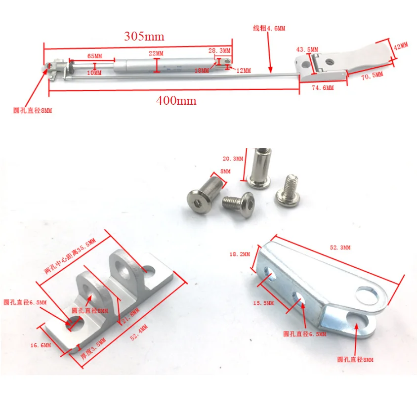 Studing Drawing Painting Desktop Tabletop Pneumatic Tilt Angle Adjusting Strut Bracket Support Cable Control Trigger Flap Hinge