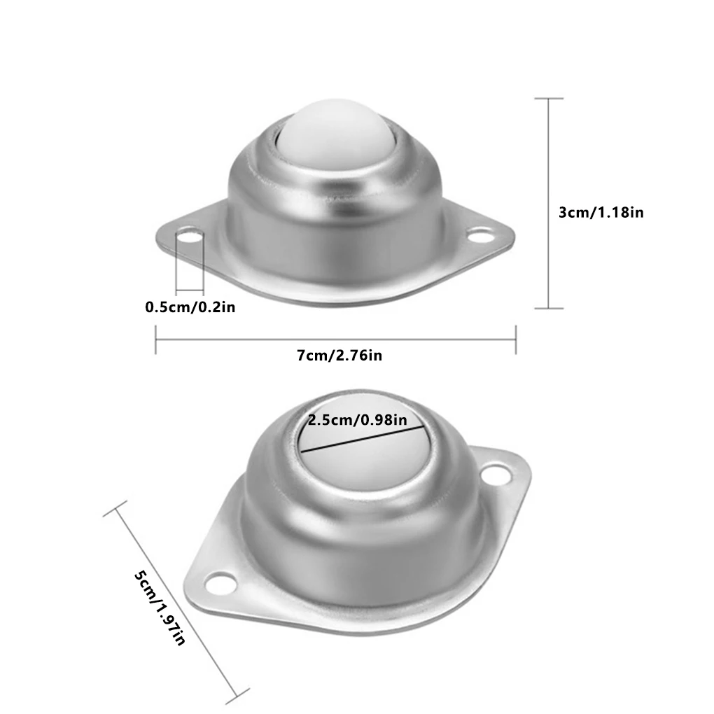 360 Transfer Bearing Waterproof Impact Resistance Nylon Roller Ball Caster