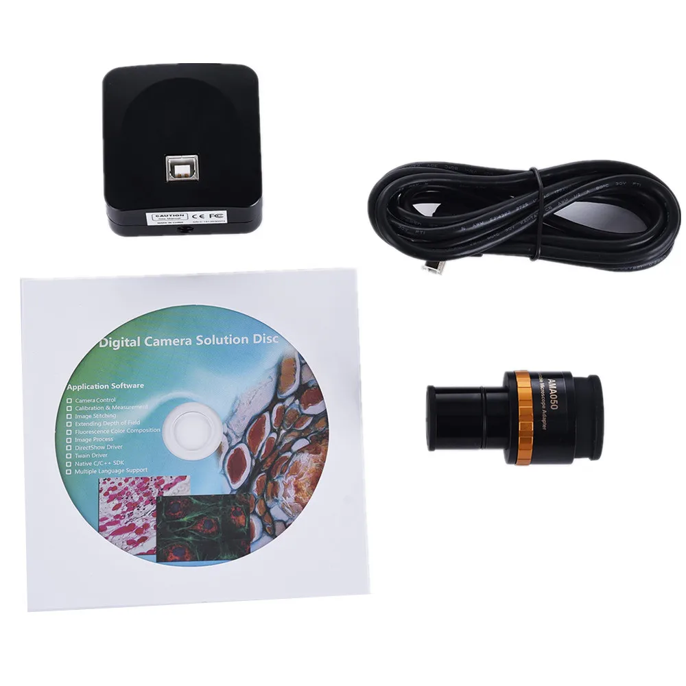 

8.5M Microscope Digital Camera USB3.0 with 1/2.4“ Sensor with Adjustable 23.2mm Eyepiece to C-Mount Adapter U3CMOS08500KPA