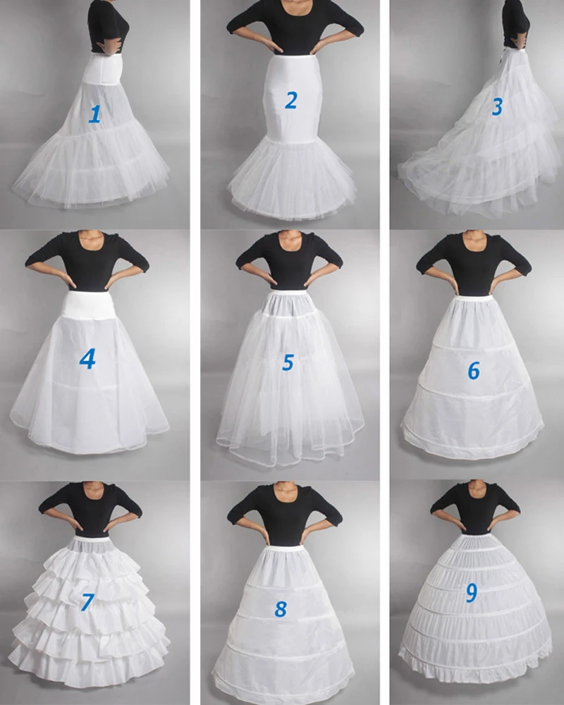 Hot Bán Nhiều Phong Cách Cưới Cô Dâu Petticoat Vòng Crinoline Hứa Tây Nam Không Lạ Mắt Váy Trơn Trượt