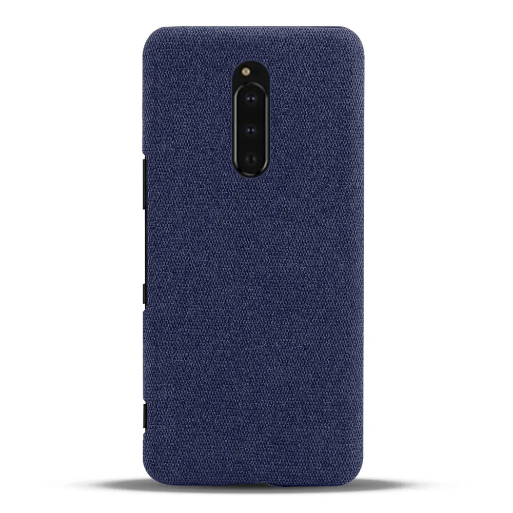 Anti-slip Ultra Thin Fabric Cloth Case for Sony Xperia 1 Anti-Drop Phone Bag Cover for sony Xperia 1 Xperia1 XZ4 XperiaXZ4 Capa