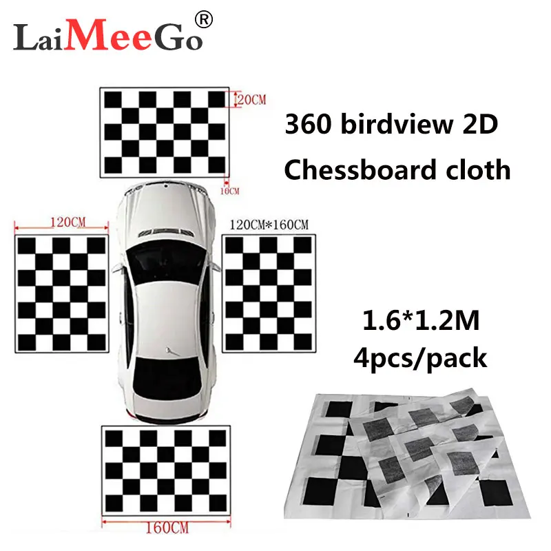 Car Camera Correction Calibra DVD Debugging cloth for 360 Degree Surround Bird View System DVR Debugging 1.6*1.2M/4.4 * 1.2m