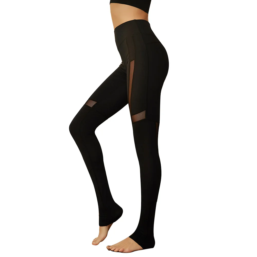 LUKITAS Sport Legging Frauen Laufhose Mesh Legging Fitness Workout Läuft Elastische Taille Frauen Gym Hosen Sportswear Kleidung