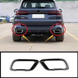 Car Styling Car Tail Throat Accessories For BMW X5 G05 X7 G07 2019-21 Car Tail Muffler Exhaust Pipe Output Cover Car Decoration