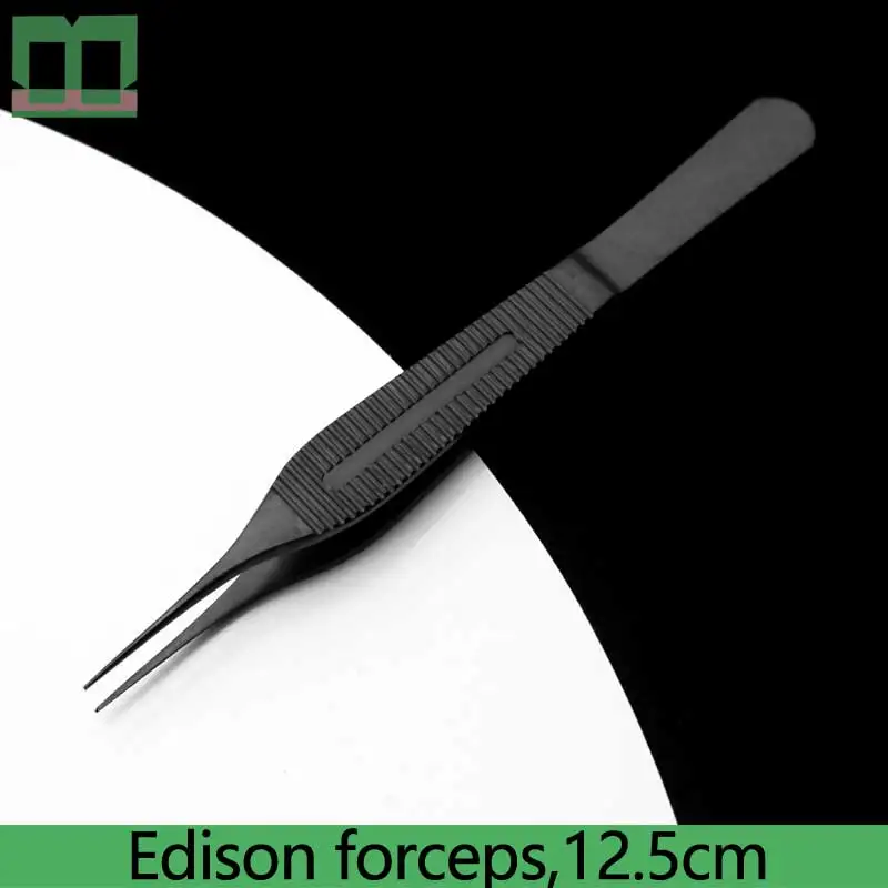 

Edison forceps surgical operating instrument 12.5cm cosmetic plastic surgery Ophthalmic forceps stainless steel 0.4mm/0.6mm