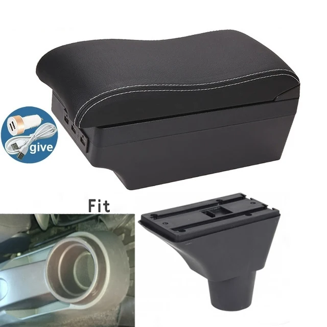 For Seat Ibiza Armrest Box Arm Elbow Rest Center Console Storage Case Modification Accessories with Cup Holder USB Port image 3