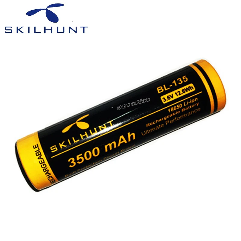 

SKILHUNT BL-135 3500mAh Continuous Discharge Current(Max) 8A 18650 Rechargeable Li-ion Battery