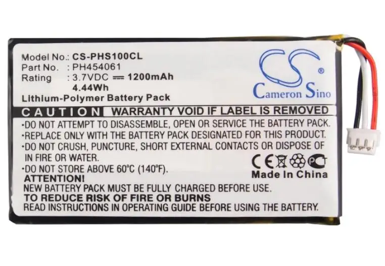 cameron sino 1200mah battery for PHILIPS S10A S10A/38 S10H PH454061 	Cordless Phone Battery