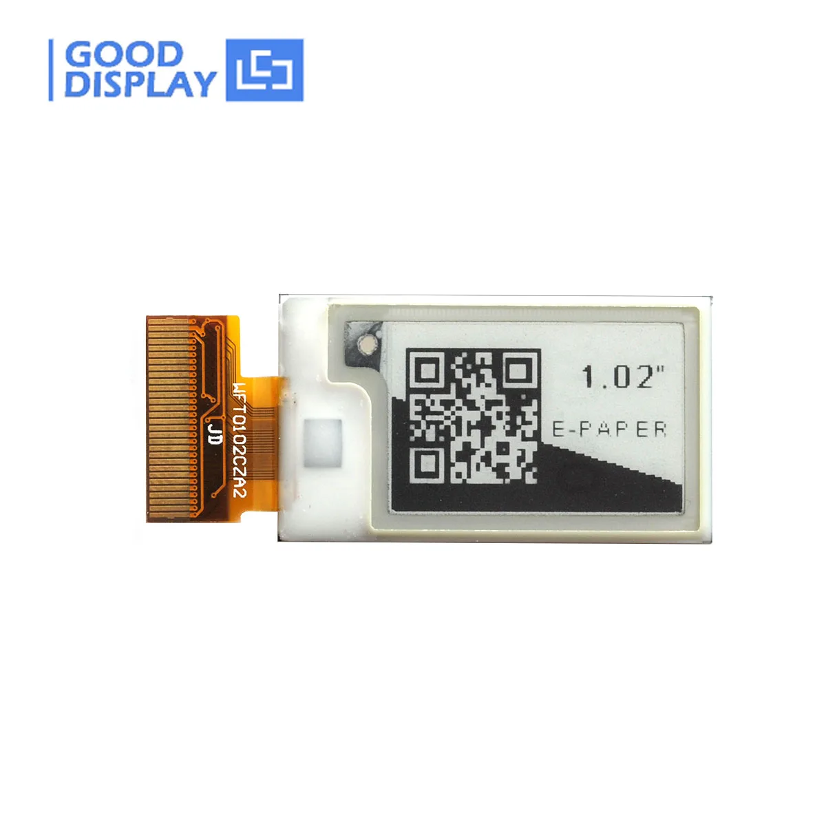 Mini 1.02 Inch Epaper Eink Display 30 Pin SPI Interface with E-Paper HAT, GDEW0102T4 with adapter board