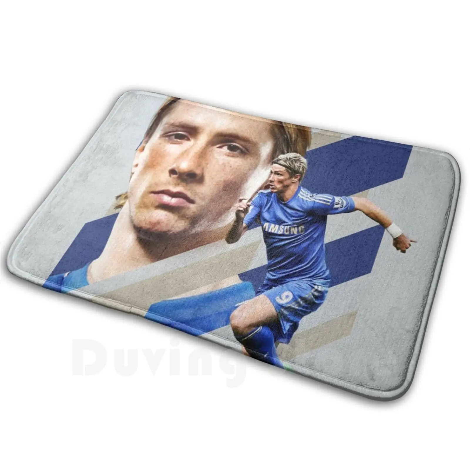 El Nino / Blues Vincente Carpet Mat Rug Cushion Soft Fernando Torres Londra London Spain Star Football