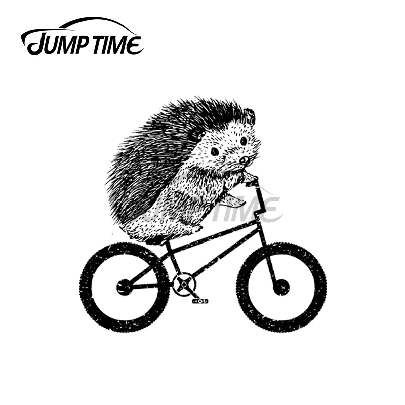 JumpTime 13 x 7.8cm For Hedgehog BMX Personality ATV Decal Windows Car Assessoires Stickers Trunk Sunscreen Occlusion Scratch