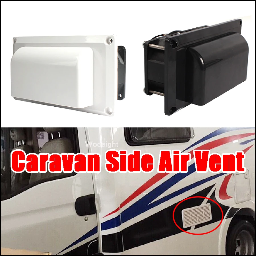 

Wooeight Exhaust Ventilation Fan Side Air Vent Caravan Motorhome RV Camper Van White Fan Ventilation Kitchen Bathroom Toilet Fan