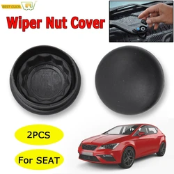 2Pcs Car Front Windscreen Wiper Arm Nut Cap Bolt Cover For SEAT Leon Ibiza Altea Cordoba Toledo MK2 MK3 MK4 Arosa Alhambra