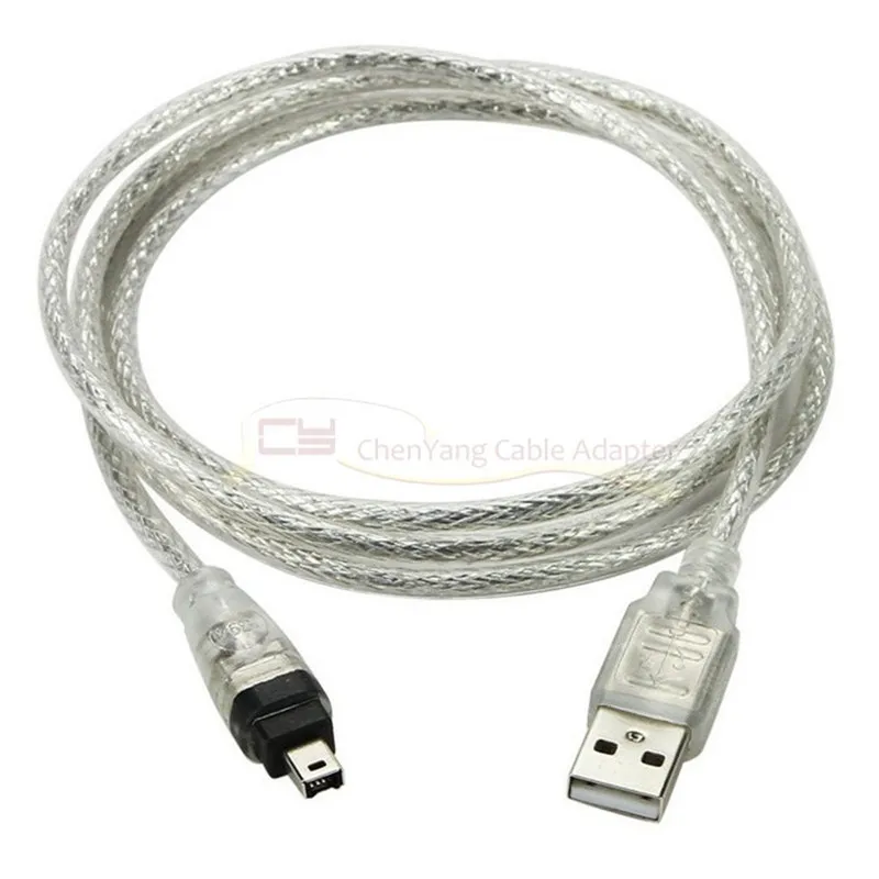 USB ذكر إلى Firewire IEEE 1394 4 دبوس ذكر iLink سلك محول firewire 1394 كابل لسوني DCR-TRV75E DV 1.5 متر