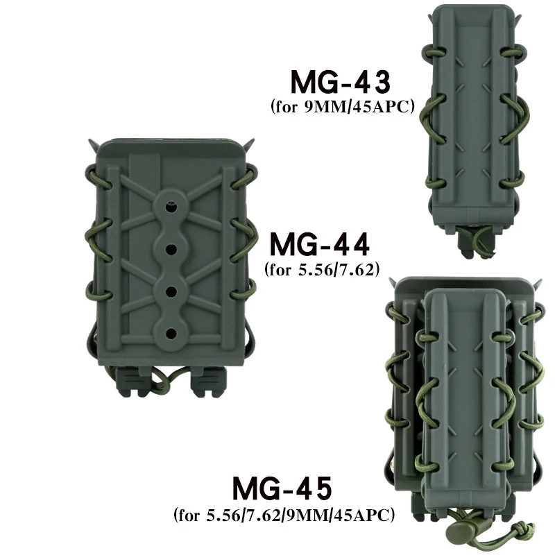 Obcy-woreczek na czasopisma z klamrą MOLLE, klamra do paska, akcesoria taktyczne, 9mm, 45APS