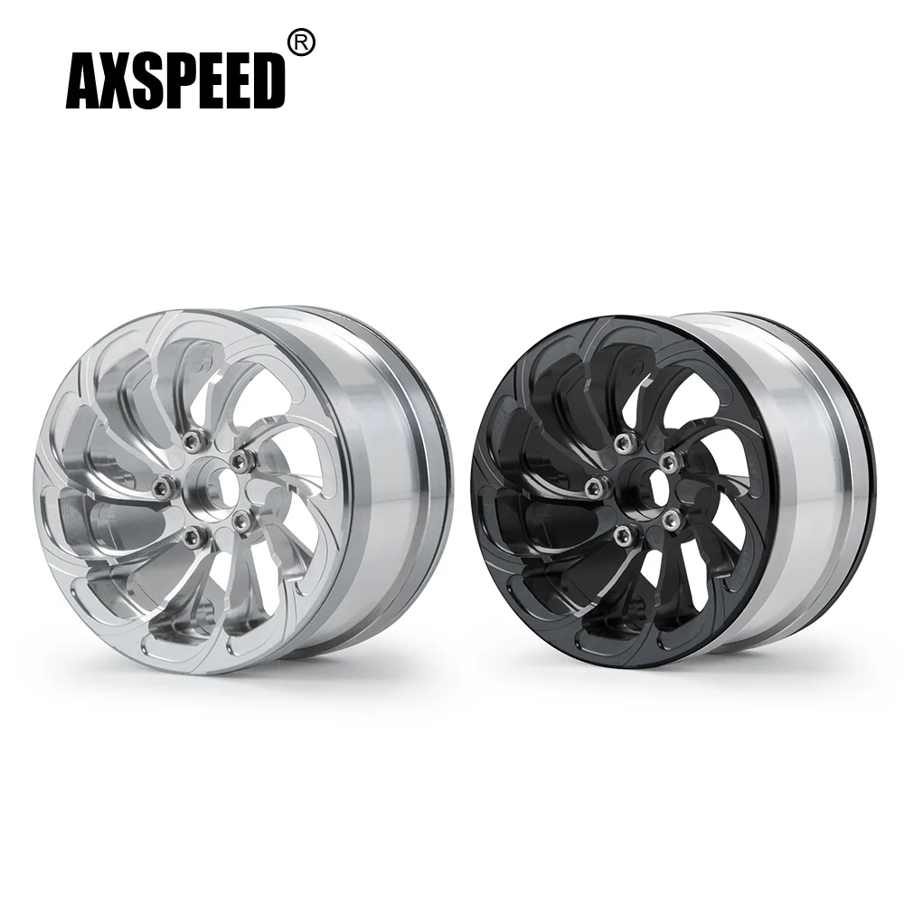 AXSPEED 2.2 cala 41mm Grubość Metal Beadlock Piasty kół do Axial Wraith 90048 RR10 1/10 RC Crawler Car Upgrade Parts