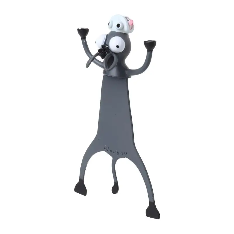 3D Stereo Cartoon Lovely Animal Bookmark Cute Cat Rabbit Funny Student Kids Gift 667C