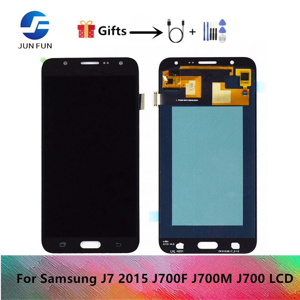 

AMOLED For Samsung Galaxy J7 2015 Display J700F J700M J700 LCD Display+Touch Screen Digitizer Assembly Free Shipping