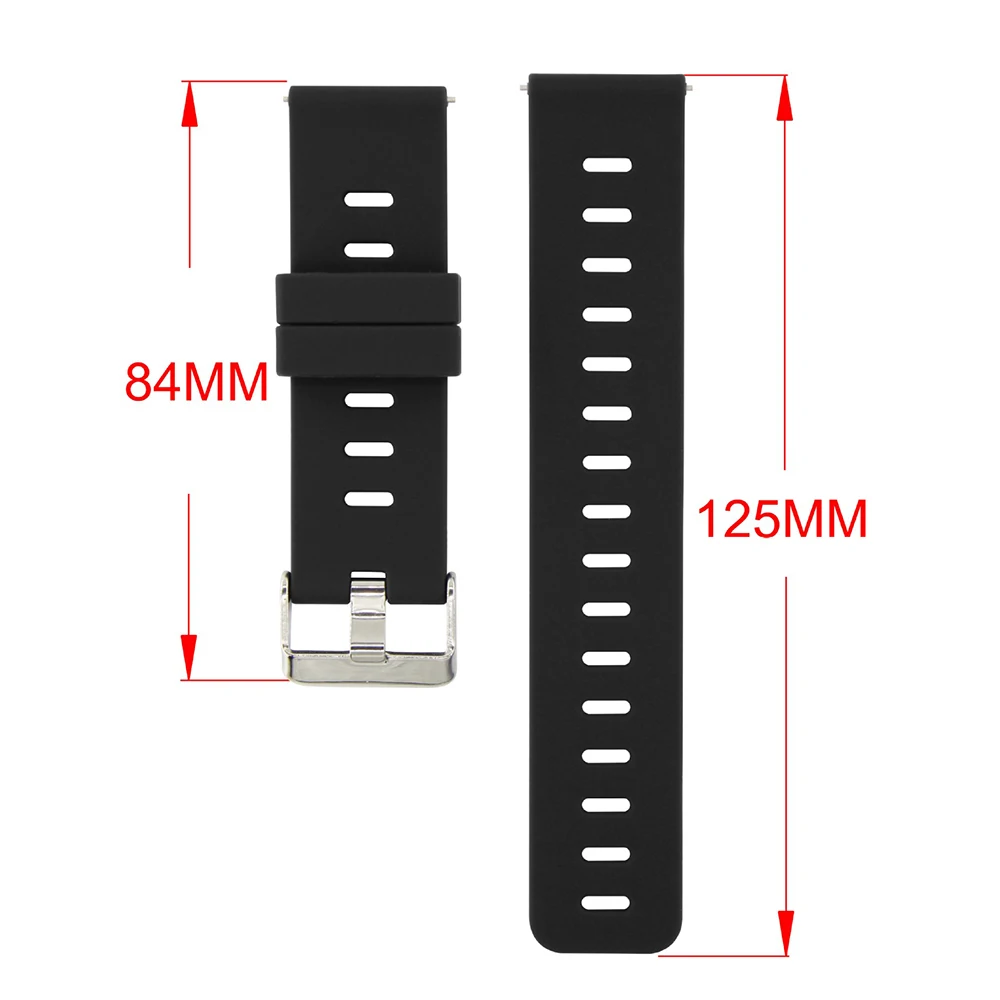 20mm Watch Band For Amazfit Bip S Strap Silicone Wristband Bracelet for Xiaomi Huami Amazfit GTS 2 2E 3/Bip Lite/Bip 1S/GTR 42mm