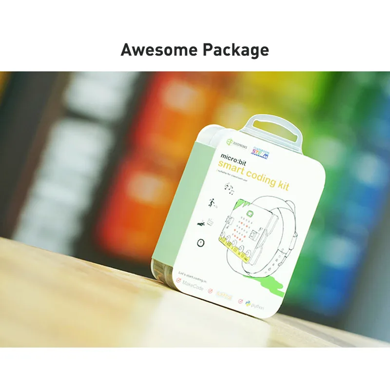 Educacional DIY Programação Micro:bit Smart Coding Kit Assista Dispositivo Wearable com Extensão Microbit Baord Fit para Scratch 3.0