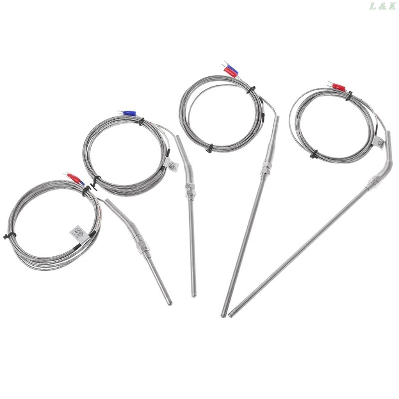 2 M K Tipo di Termocoppia Sonda 50 Mm/100 Millimetri/150 Millimetri/200 Millimetri in Acciaio Inox Termocoppia 0-400C Sensore di Temperatura L29k